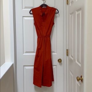 Vince back cutout sleeveless dress